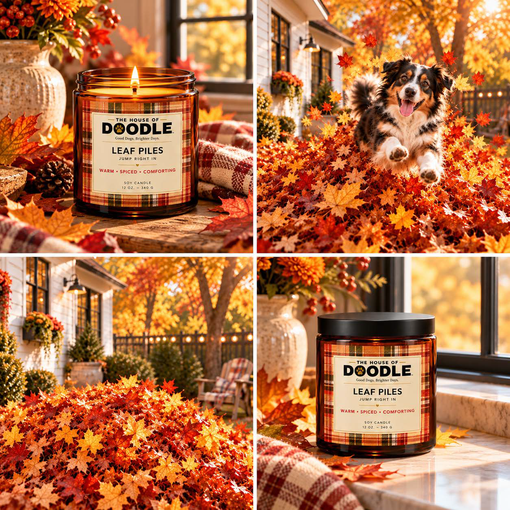 LEAF PILES FALL CANDLE