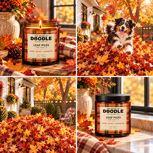 LEAF PILES FALL CANDLE